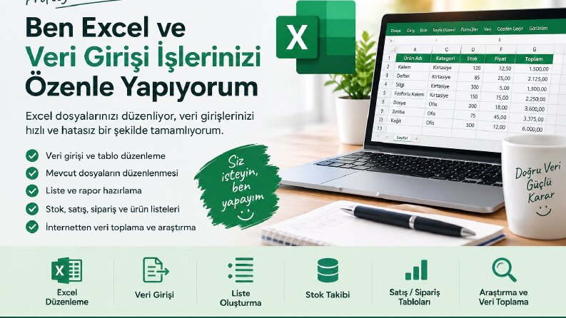 Excel veri giriş 