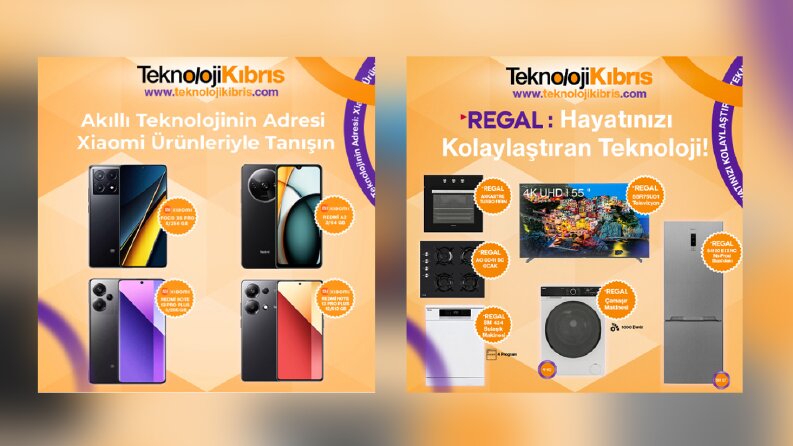 Teknoloji Kıbrıs firması için hazırlanan kampanya postu