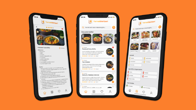 YemekRehberi Mobil Uygulama - Flutter