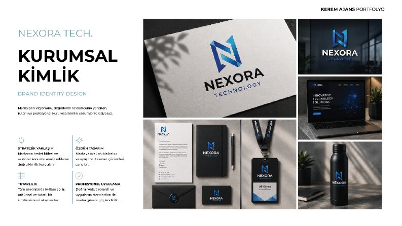 NEXORA Technology – Kurumsal Kimlik Tasarımı