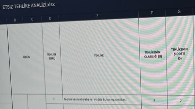 Kalite sistemi ve gıda güvenliği denetim danışmanı