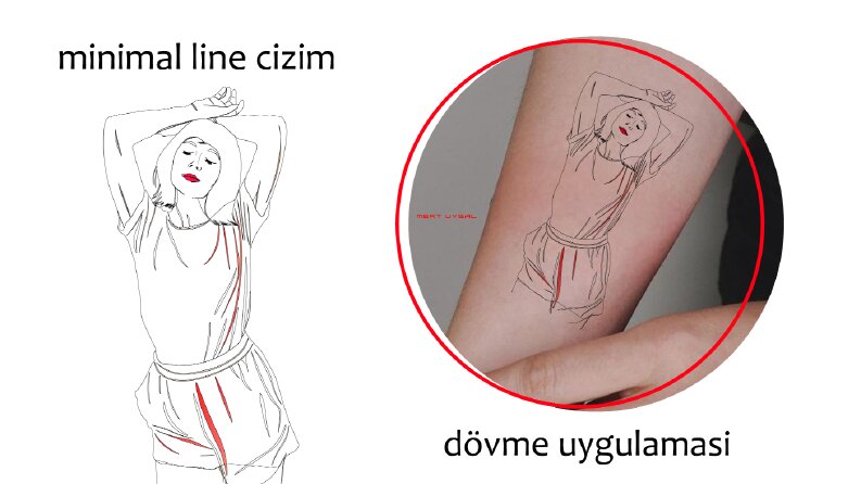 Siz ve yakınlarınız için minimal çizgi dövme tasarımları