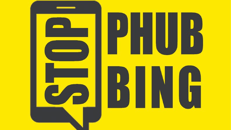 Stop Phubbing Poster Design 