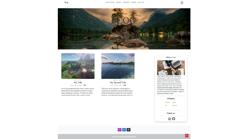 Full Stack(front&back end) Web site