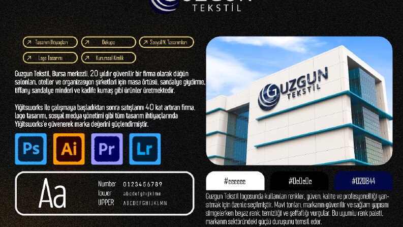 Guzgun Tekstil Logo Tasarımı