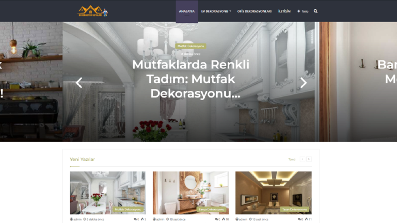 Dekorasyonustalari.com.tr herşeyi Tarafımca Hazırlanmıştır 