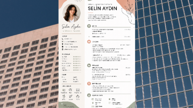 Selin Aydın – İç Mimar CV Tasarımı