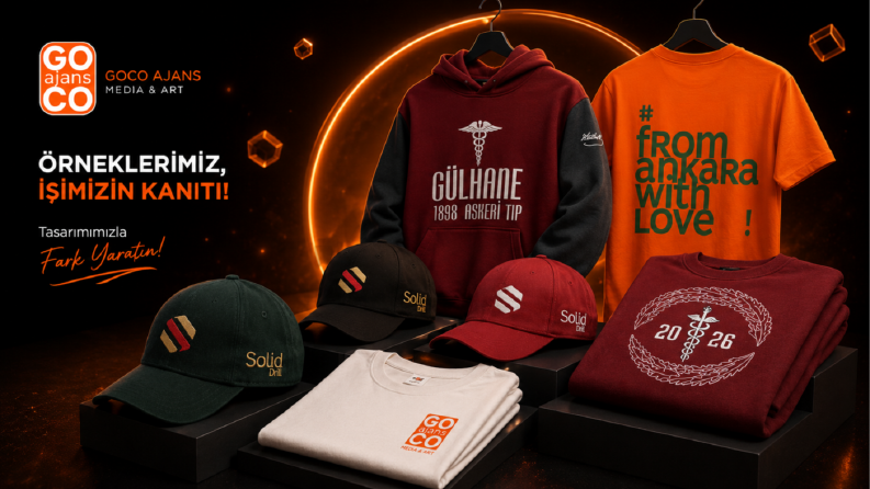 T-SHIRT, ŞAPKA VE SWEATSHIRT TASARIMI