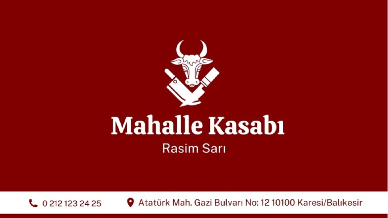 Kasap - Kartvizit tasarımı