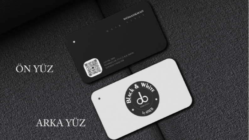 Black-White için Hazırlanan Kartvizit Çalışması