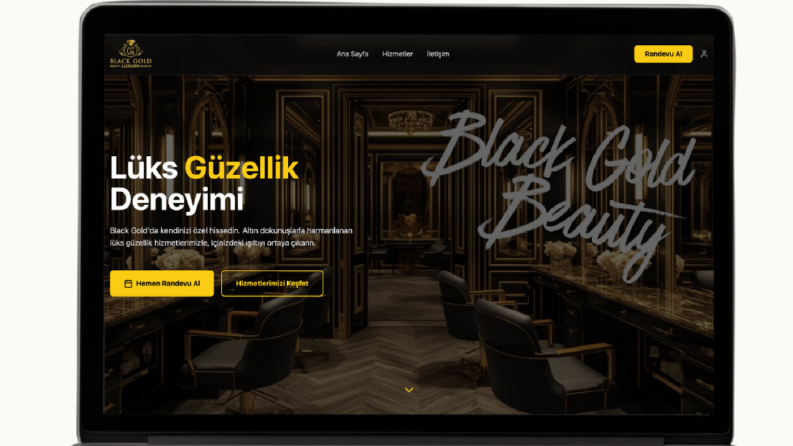 Black Gold - Website & Randevu Sistemi