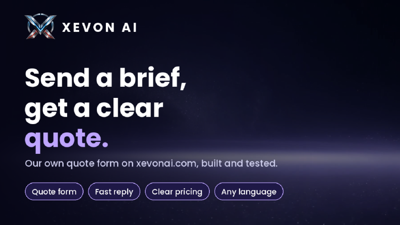 XEVON AI - Teklif Formu ve Hızlı Dönüş Sistemi