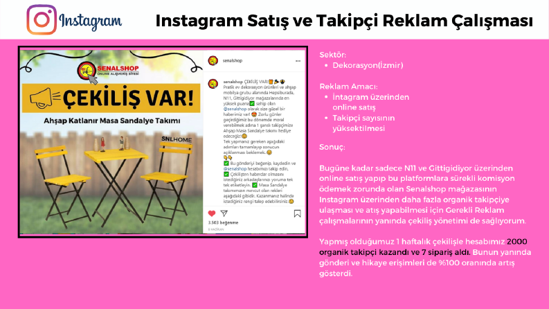 1 Çekilişle 2 bin Takipçi + 7 Sipariş