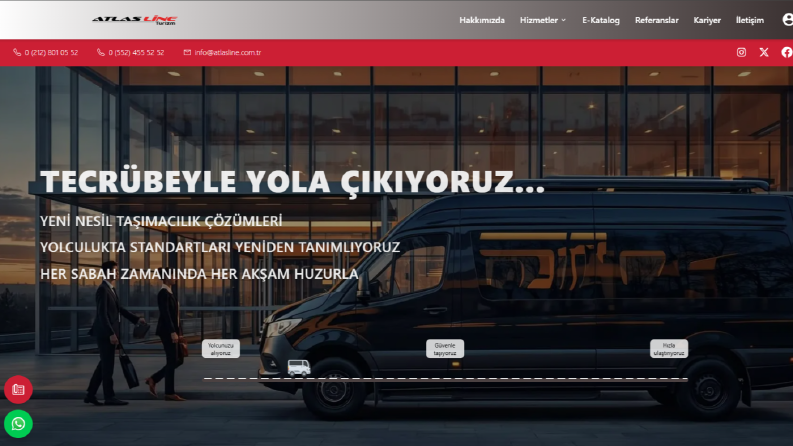 AtlasLine - Modern Kurumsal Tanıtım Web Sitesi