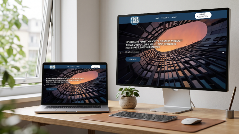 Cam Şirketi İçin Web Sitesi