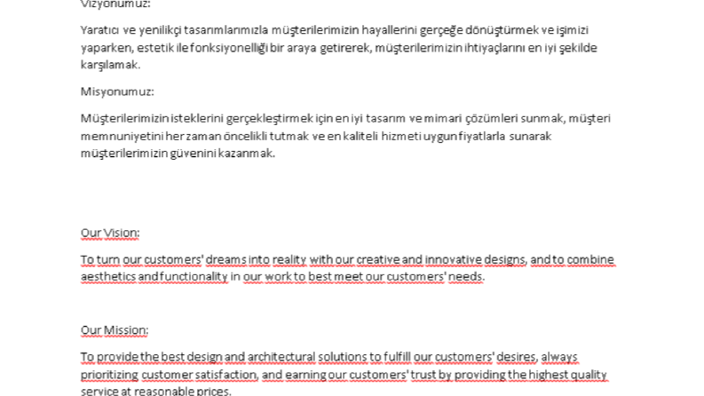 ingilizce-türkçe çeviri