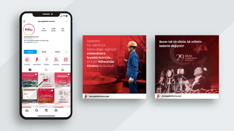 Konsept sosyal medya tasarımı