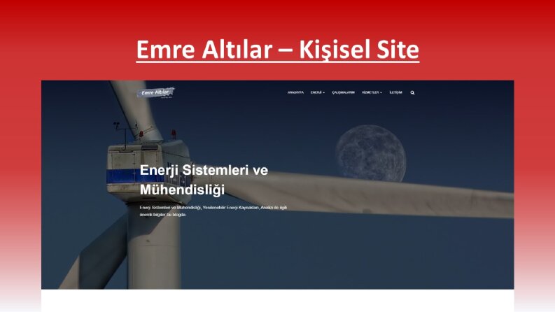 Emre Altılar – Kişisel Site