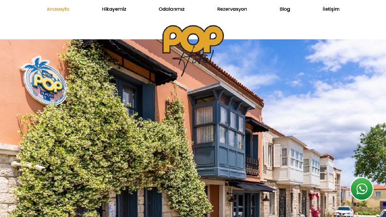 Pop Hotel Web Sitesi