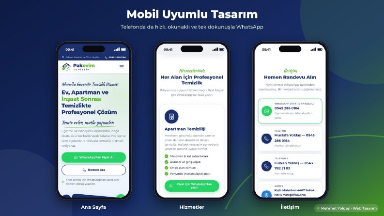 Pakevim Temizlik – Kurumsal Web Sitesi