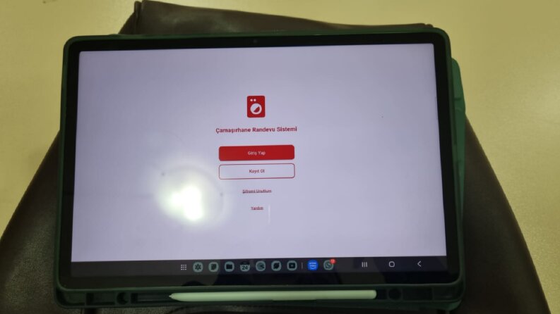 Yurtlar için çamaşır randevu sistemi mobile uygulaması