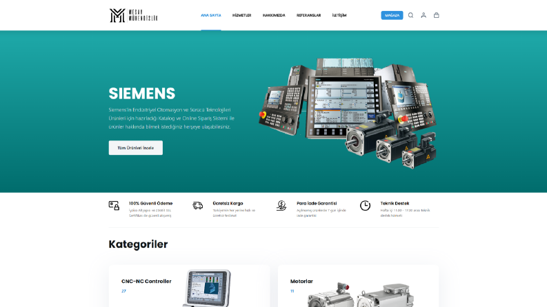 E-Ticaret Sitesi Örneği