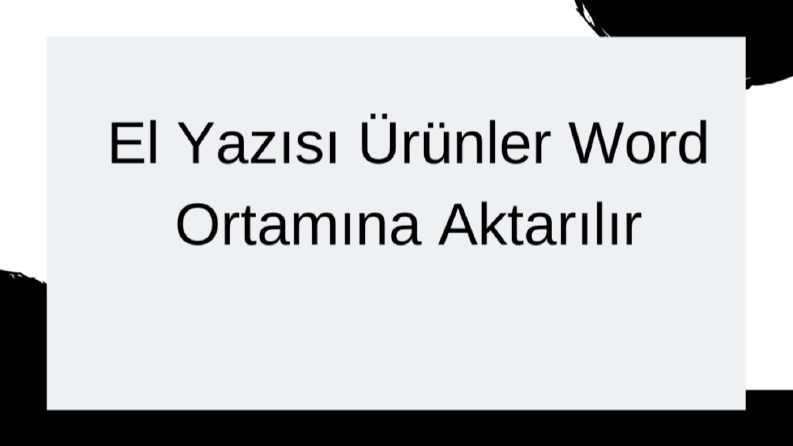 İş örneğim