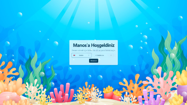 Manos - Örnek Menü