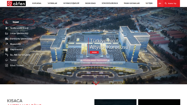 WordPress Özel Tema Geliştirme - akfen.com.tr