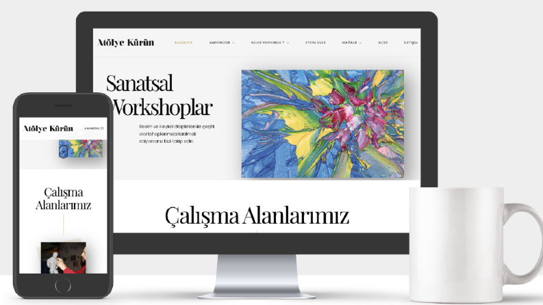 Sanat Atölyesi İçin Yaptığım Websitesi
