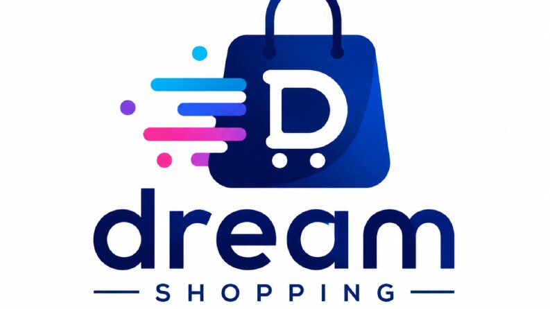 Dream Shopping - Modern E-Ticaret & Alışveriş Logosu