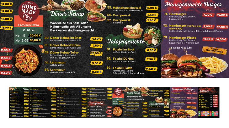 Menuboard Tasarımları