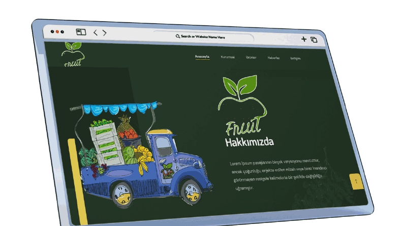Meyvesuyu firması için kurumsal web sitesi çalışmamız