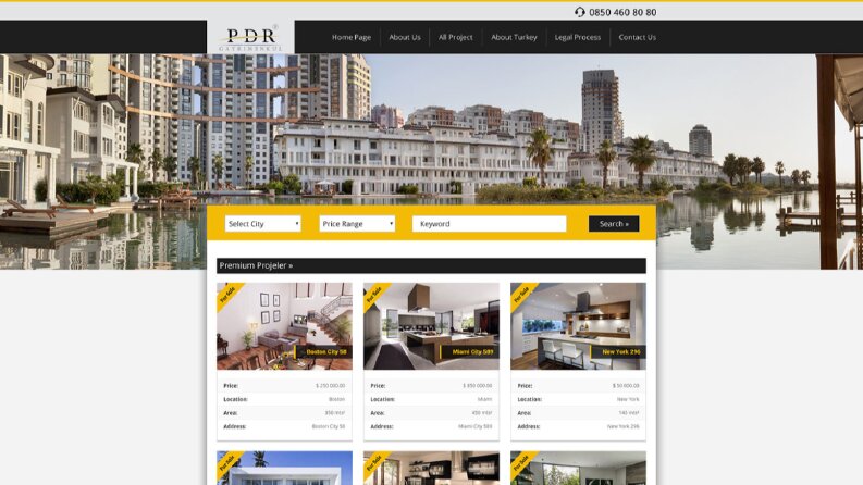 Pdr Gayrimenkul - Web Sitesi