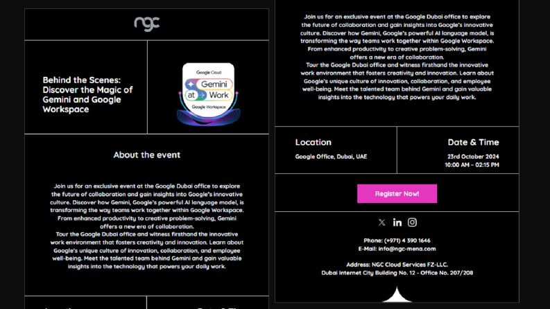 NGC Cloud Mail Bülten Tasarımı (HTML)