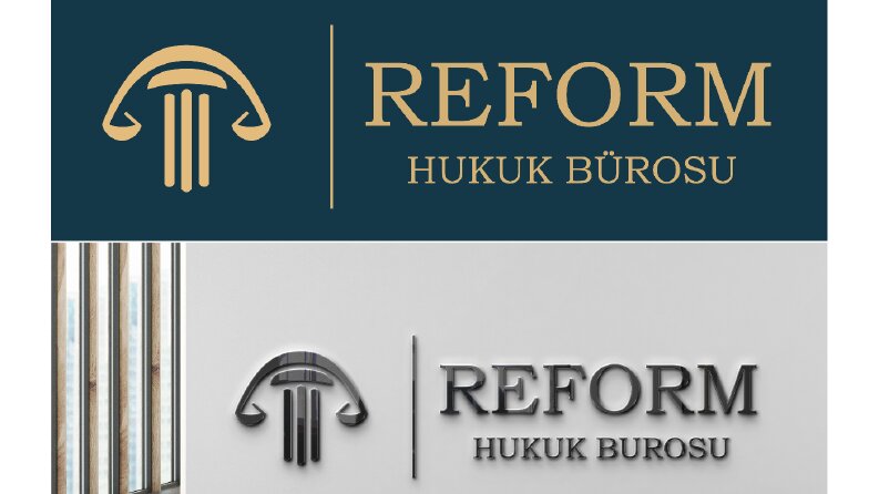 Hukuk Bürosu için logo tasarımı ve mockup