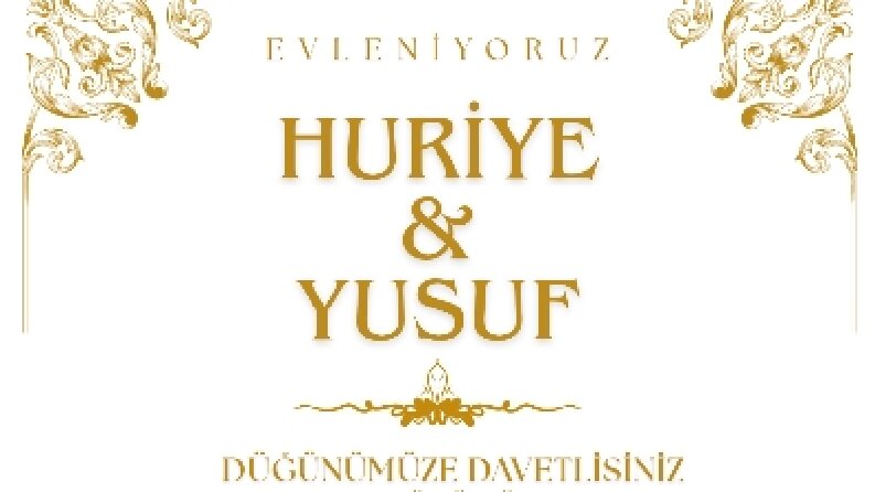 Davetiye ve Menü Tasarımı 