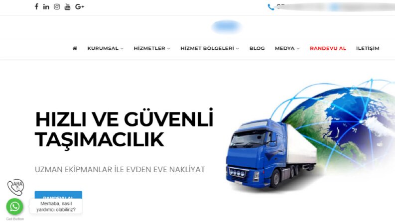 Firmaya özel web site yazılımı.