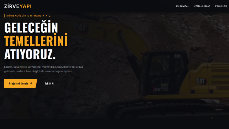 Modern Kurumsal Web Altyapısı: İnşaat & Mimarlık Sektörü 
