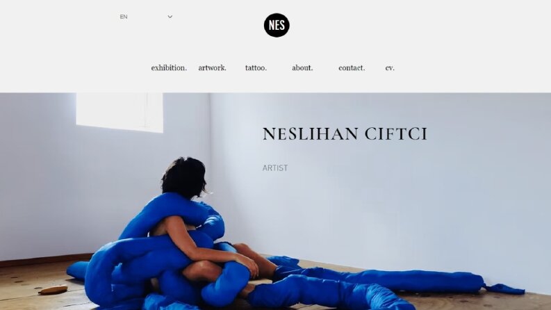 Bir Sanatçı İçin Portfoy Web Site Tasarımı