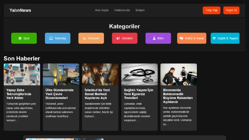 YalınNews – Modern Haber Platformu