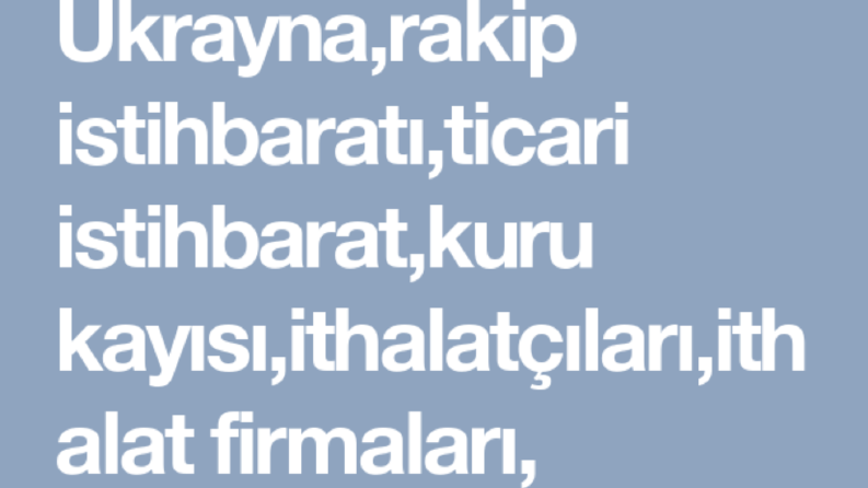 Genel Bakış