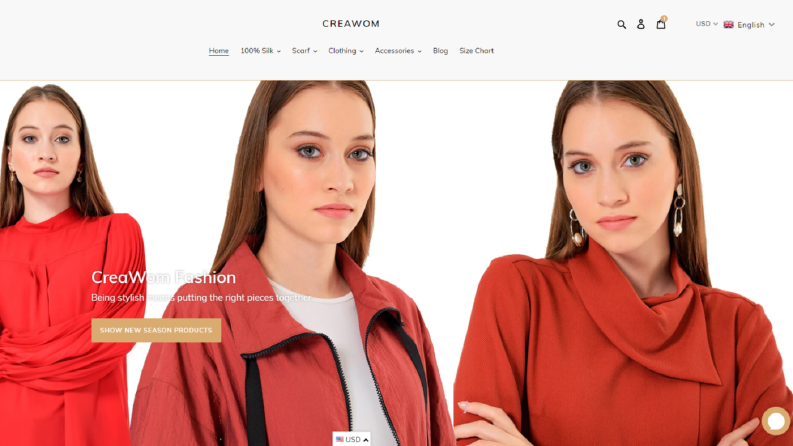 E-İHRACAT - KADIN GİYİM WEB SAYFASI