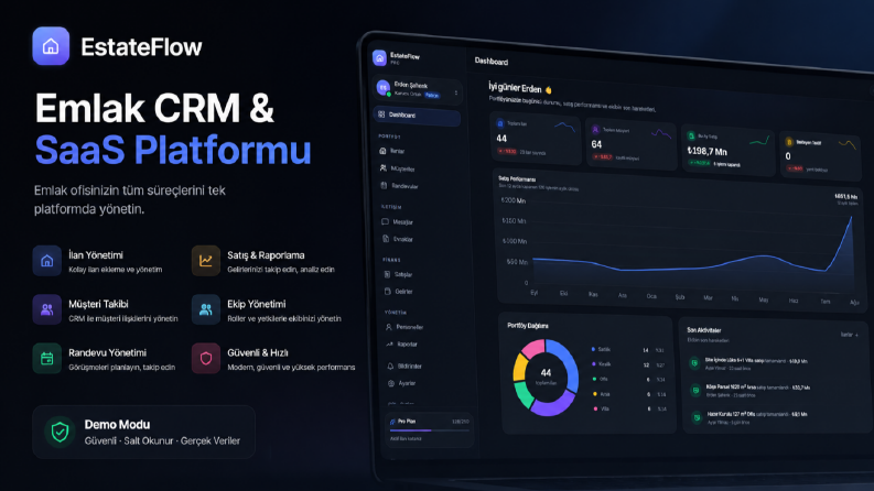 EstateFlow — Emlak CRM & SaaS Platformu