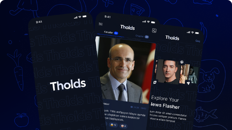 Tholds - Topluluk Mobile App UI/UX Tasarımı