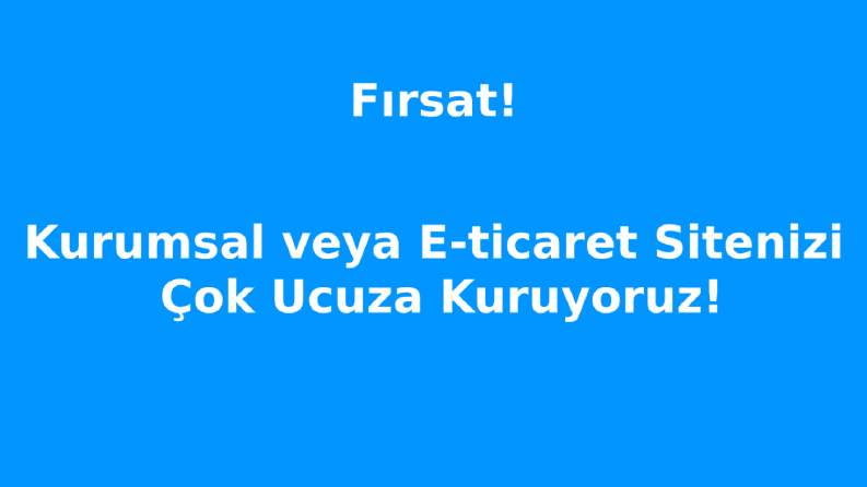 İş örneğim