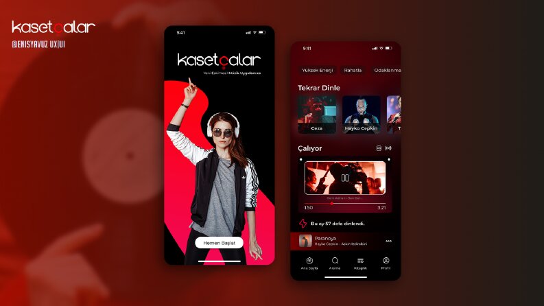 Müzik Dinleme Uygulaması UI