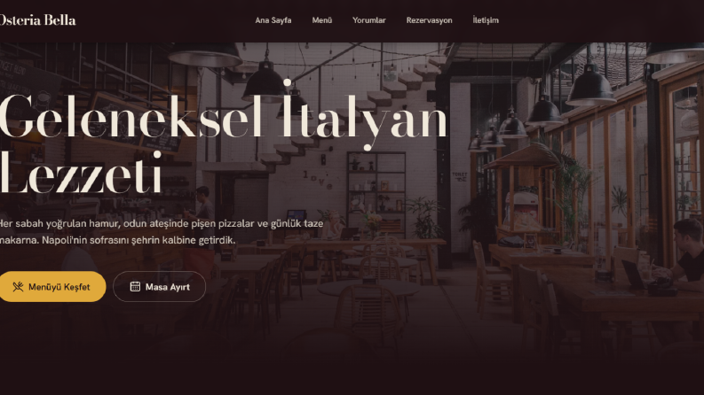 Restorant Web Sitesi