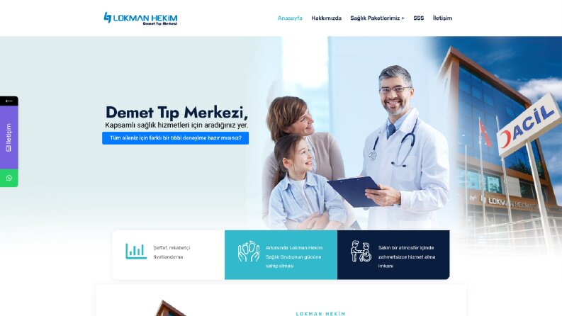 Lokman Hekim Onepage Web Design