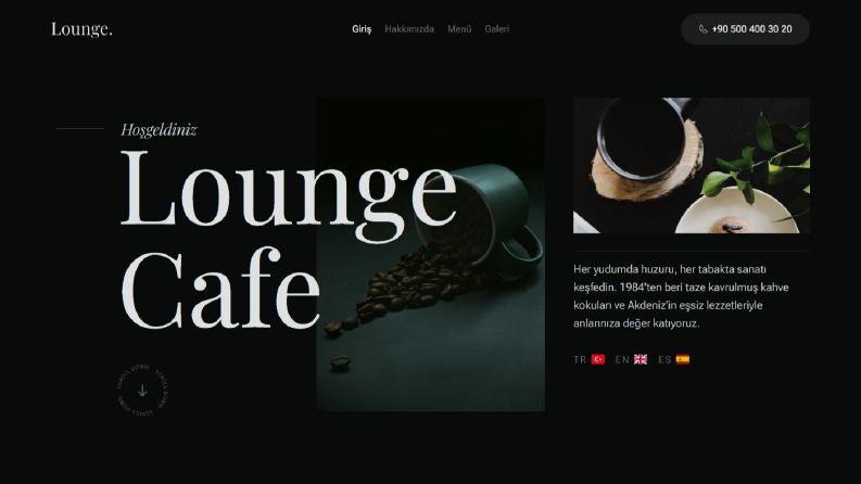 Lounge Kafe Yönetim Sistemi